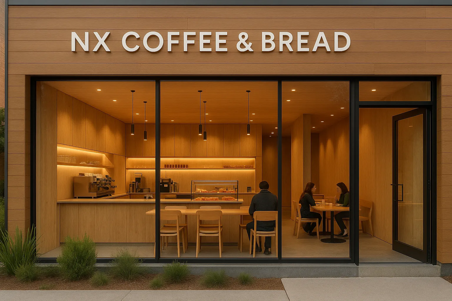 NX Coffee & Bread commercial interior project