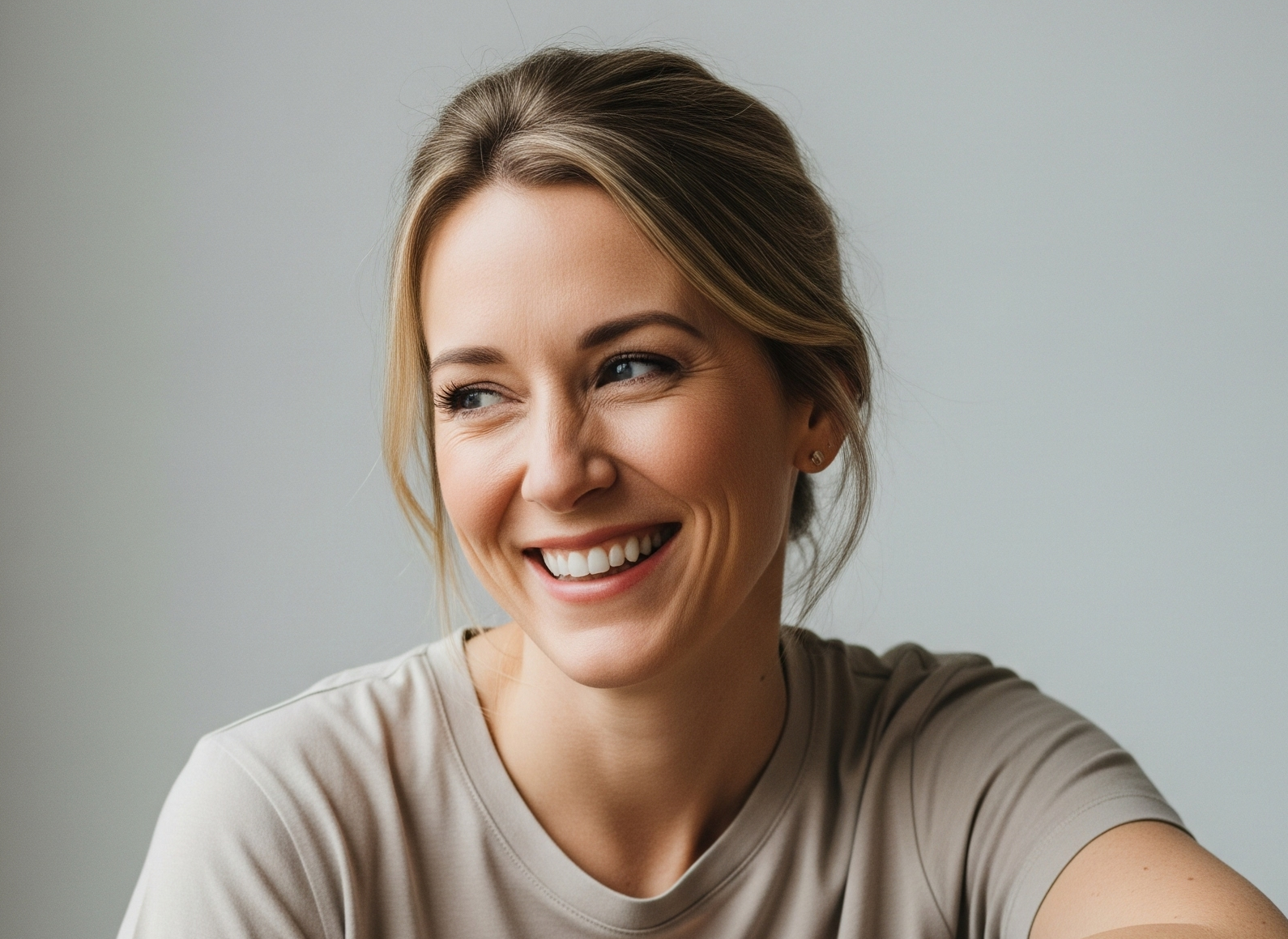 Woman smiling